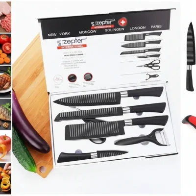 Knife Set-6 pcs with free knife sharpener