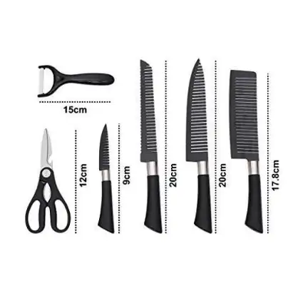 Knife Set-6 pcs with free knife sharpener - Image 2